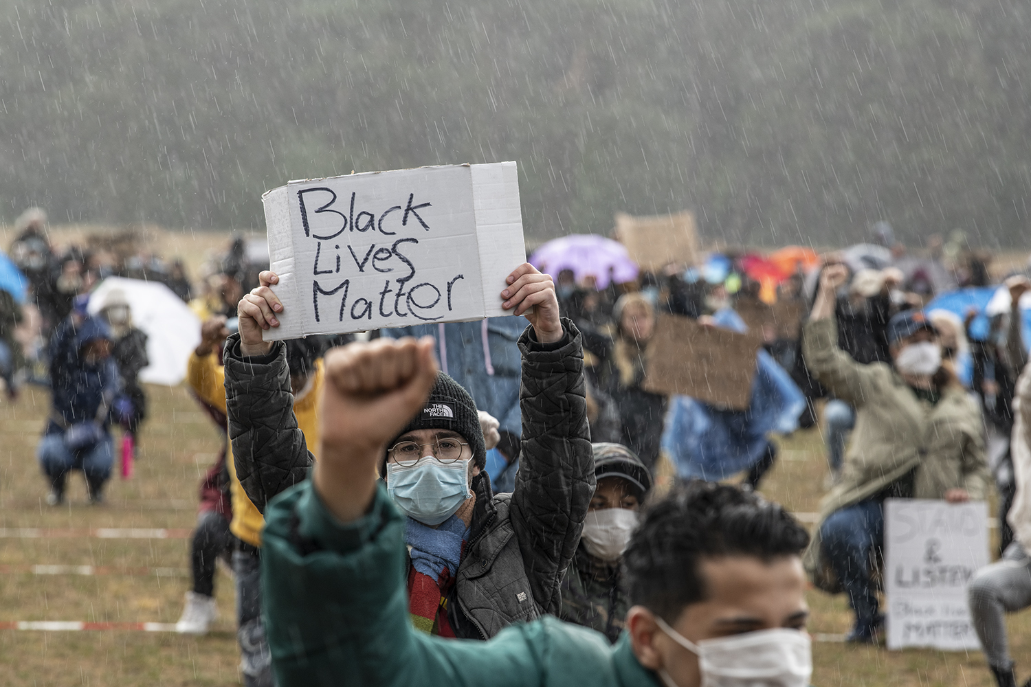 Black lives matter demonstratie in Nijmegen