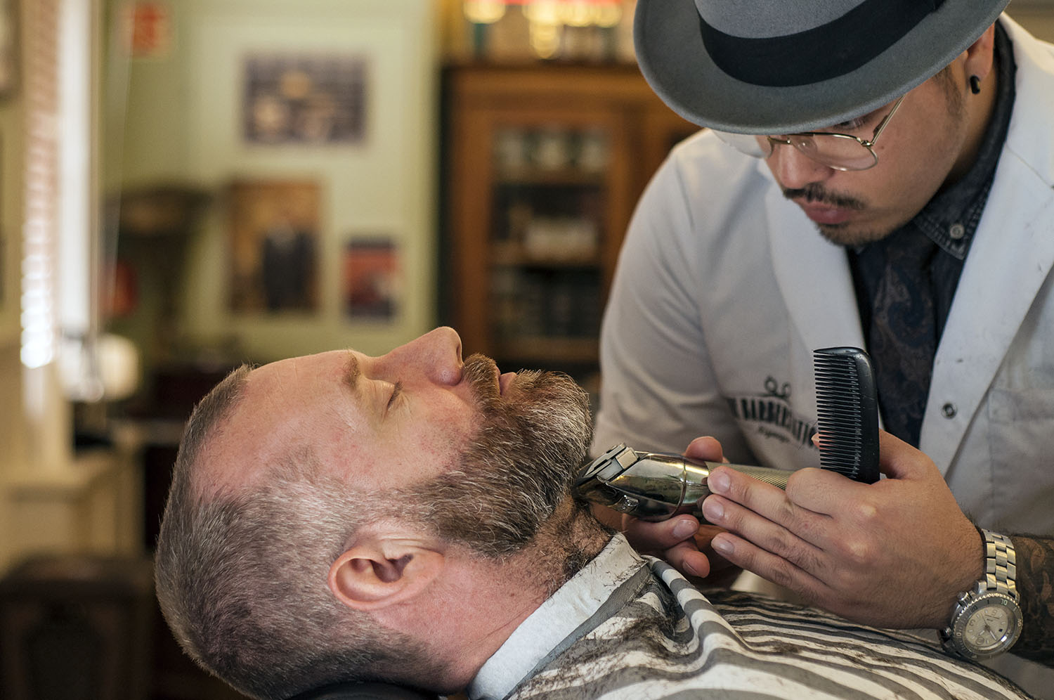 Man at the barbershop (Nijmegen, The Netherlands)