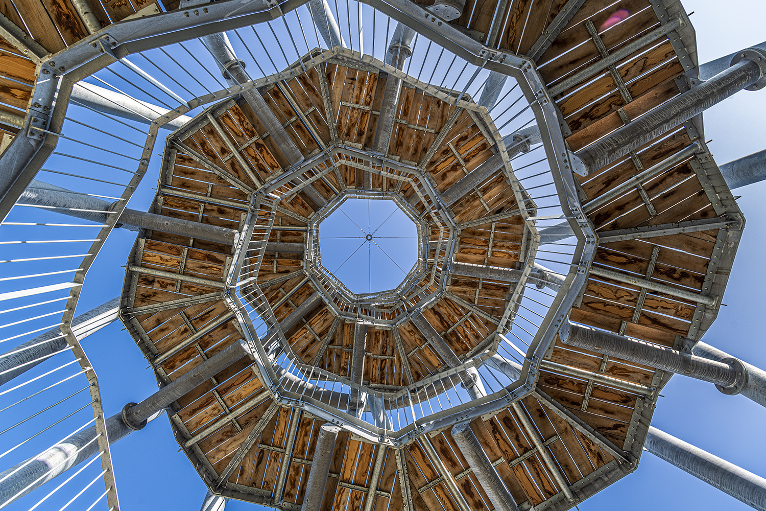 Spiral staircase view from below (Tilburg, The Netherlands)